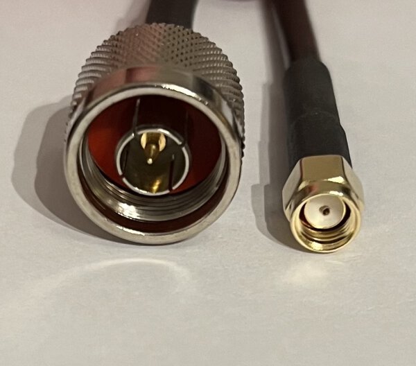 Antennen-Adapterkabel 1 m Aircell5 RP-SMA auf N-Stecker