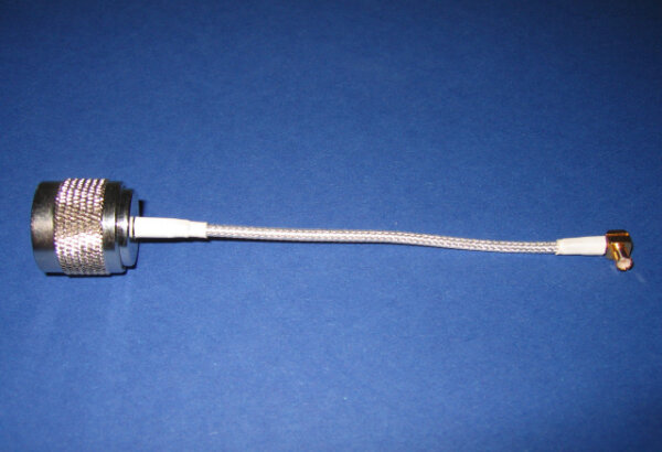 Antennen-Adapterkabel 0,1 m MCX auf N-Stecker